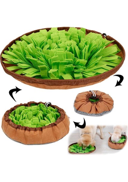 Yeşil Köpek Keçe Yastıklı Besleyici Kase Snuffle Mat Köpekler Için Eğitim Koku Alma Mat Kedi Yavaş Besleme Kasesi Yiyecek Dağıtıcısı Pet Bulmaca Oyuncak (Yurt Dışından)