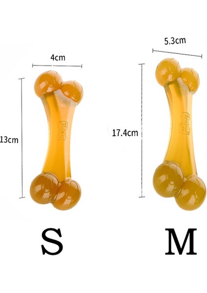 Sarı M Hoopet Pet Köpek Molar Oyuncaklar Diş Macunu Deodorantı Güvenli Toksik Olmayan Anti-Isırık Oynanabilir Diş Çıkarma Sopa S M L (Yurt Dışından)