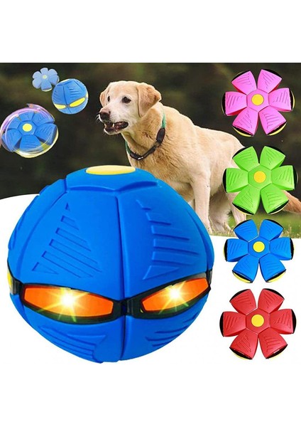 Kırmızı Pet Köpek Oyuncakları Uçan Daire Topu Sihirli Deformasyon Ufo Oyuncaklar Doğa Sporları Köpek Eğitim Ekipmanları Köpek Oyun Uçan Disk (Yurt Dışından)