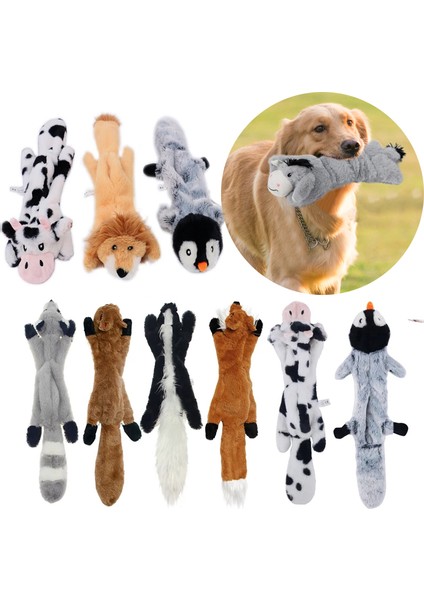 Stil 4 Yeni Sevimli Peluş Oyuncaklar Squeak Pet Kurt Tavşan Hayvan Peluş Oyuncak Köpek Çiğnemek Cızırtılı Islık Çalan Sincap Köpek Oyuncakları (Yurt Dışından) fiyatları