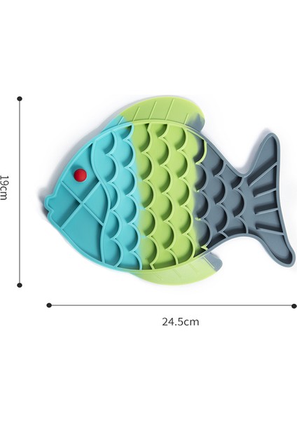 Renk Balık Silikon Yalama Pedi Pet Köpek Yalama Pedi Banyo Fıstık Ezmesi Yavaş Yeme Yalama Besleyici Kediler Lickmat Besleme Köpek Yalama Mat (Yurt Dışından) fiyatları