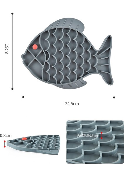 Renk Balık Silikon Yalama Pedi Pet Köpek Yalama Pedi Banyo Fıstık Ezmesi Yavaş Yeme Yalama Besleyici Kediler Lickmat Besleme Köpek Yalama Mat (Yurt Dışından) indirimleri