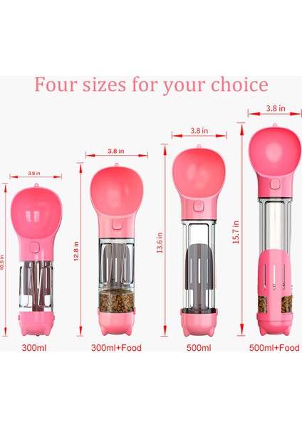 Yeşil 500 ml 300 ml Taşınabilir Çok Fonksiyonlu Köpek Su Şişesi Mama Besleyici Büyük Köpekler Için 3 In 1 Kaka Dağıtıcı Köpek Pet Seyahat Içme Kaseleri (Yurt Dışından) modelleri