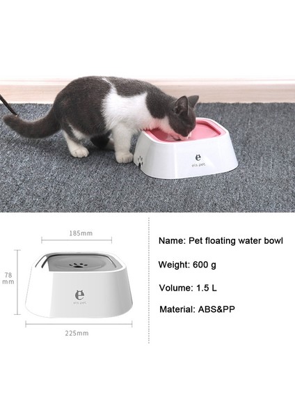 B-Blue Pet Köpek Kedi Kase Yüzen Kase Su Tiryakisi Islak Değil Ağız Sıçrama Suyu Kedi Kase Yağmurlama Değil Su Sebili Taşınabilir Köpek Kasesi (Yurt Dışından) fırsatları