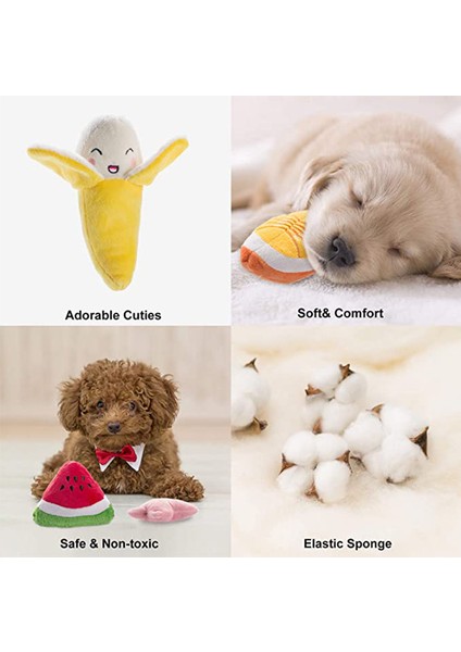 Ekmek Yavru Köpek Oyuncakları Küçük Orta Köpekler Için Peluş Cızırtılı Köpek Oyuncak Kemik Meyve ve Sebzeler Pet Kedi Ürünleri Için Agresif Çiğneme Makineleri (Yurt Dışından)