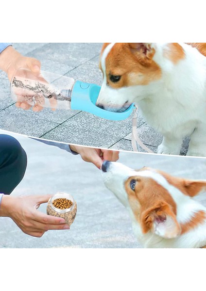 Color3 550 ml Pet Köpek Su Şişesi Kase ile Taşınabilir Çok Fonksiyonlu Köpek Kasesi Dayanıklı Açık Havada Seyahat Kedi Içme Besleyici Köpek Aksesuarları (Yurt Dışından) indirimleri