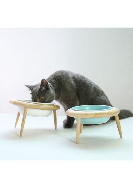 Standlı Turuncu 800ML Yükseltilmiş Kedi Seramik Kaseler Yüksekliği Ayarlanabilir Küçük Köpek Maması Su Kasesi Pet Yüksek Ayak Besleme Tabağı Kediler Köpekler Seramik Besleyici (Yurt Dışından) modelleri