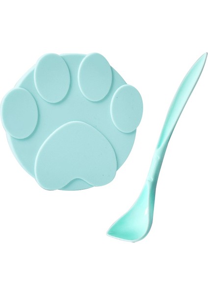 1yeşil Kapak1 Kaşık Taşınabilir Silikon Köpek Kedi Konserve Kapağı 2-In-1food Mühürleyen Kaşık Evcil Hayvan Yemek Kapağı Saklama Taze Tutma Kapakları Kase Evcil Köpek Aksesuarları (Yurt Dışından)