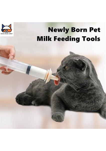 L Set Köpek Yavrusu Şırınga Besleyici Büyük Plastik Şırınga Meme Temizle Boru Ölçme Pet Süt Suyu Tıbbi Besleme Araçları (Yurt Dışından) fiyatları