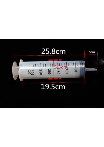 2 Adet 300 ml Şırınga 2 Adet 200-500 ml Büyük Kapasiteli Şırınga Yeniden Kullanılabilir Pompa Beraberlik Mürekkep Evcil Hayvan Besleme Araba Sıvı Yağ Tutkal Aplikatör Için Ölçme (Yurt Dışından)