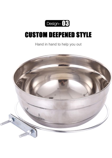 14X5.5 cm Evcil Hayvan Kase Köpek Besleyiciler Sıradan Paslanmaz Çelik Köpek Kase Köpek Kafesi Asılı Sabit Köpek Havzası Gamelle Chien Миска Для Собак Köpek Havzası (Yurt Dışından) fırsatları