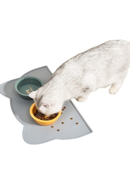 A-Pembe 47 cm x 27 cm Kedi Besleme Matı Su Geçirmez Düz Renk Silikon Pet Gıda Pedi Hayvan Mama Kabı Içme Matı Placemat Kolay Yıkama Köpek Aksesuarları (Yurt Dışından) fırsatları