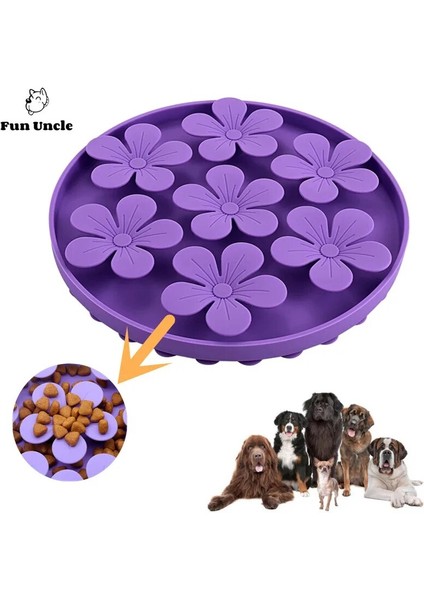 Siyah Kare Yavaş Besleyici Köpek Kase Snuffle Mat Yalama Pedi Anti Yutkunma Sağlıklı Beslenme Interaktif Şişkinlik Durdurma Kaymaz Evcil Hayvan Mama Kabı Köpekler Için (Yurt Dışından) fiyatları