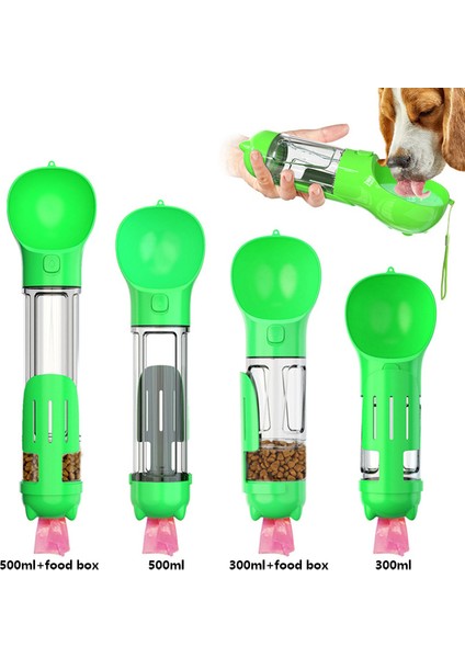 Yeşil 500ML Yiyecek Kutusu ile 500ML Taşınabilir Kedi Köpek Su Şişesi Mama Besleyici Tiryakisi Kaka Dağıtıcı 3 In 1 Sızdırmaz Çok Fonksiyonlu Köpek Suluk Şişesi (Yurt Dışından) fiyatları