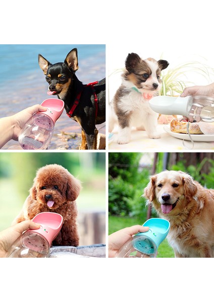 Siyah 350 ml Küçük Büyük Köpekler Için Taşınabilir Köpek Su Şişesi Kase Açık Yürüyüş Köpek Pet Seyahat Su Şişesi Kedi Suluk Köpek Malzemeleri (Yurt Dışından)