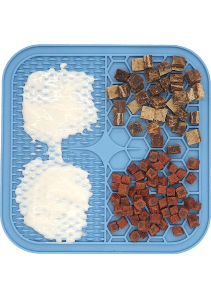 Blue-C L (20X20X0.9 Cm) Lüks Silikon Yalama Mat Köpek Pet Kedi Mama Kasesi Besleyici Yalama Ped Mat Emme ile Platos Para Perros Gatos Hunde Napf Ürünleri (Yurt Dışından) indirimleri