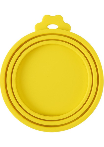 Sarı Ince Silikon Konserve Kapaklı Mühürlü Besleyiciler Gıda Konserve Kapağı Yavru Köpek Kedi Depolama Üst Kapağı Yeniden Kullanılabilir Kapak Kapağı Sağlık Pet Günlük Malzemeleri (Yurt Dışından)