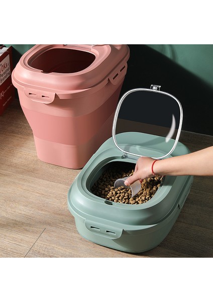 Green-1.5l L Vıp Lınk Pet Köpek Maması Saklama Kabı 12.5l Kuru Kedi Maması Kutusu Çantası Nem Geçirmez Mühür Için Ölçüm Kabı Yavru Kedi Ürünleri (Yurt Dışından) modelleri