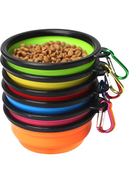 Ortange 300 ml Silikon Plakalar Katlanır Kedi Köpek Kaseleri Açık Seyahat Pet Yavru Köpek Besleyici Gıda Kabı Bulaşık Pet Malzemeleri (Yurt Dışından)