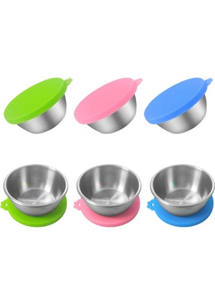 Ince-7 Yeniden Kullanılabilir 3 In 1 Pet Gıda Kutusu Silikon Kapak Köpekler Kediler Depolama Teneke Kapak Kapağı Mühür Kapak Evcil Hayvan Malzemeleri Için Uygun 8.9cm/7.3cm/6.5cm (Yurt Dışından)