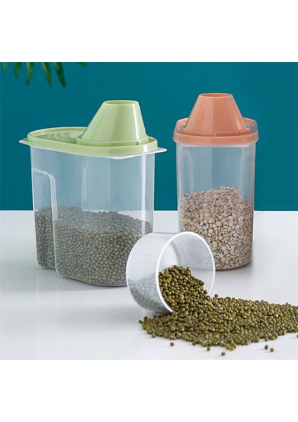 Pembe 1.9l 2.5l Kapasiteli Pet Gıda Organizatör Plastik Saklama Kabı Ölçüm Fincan Dekantör Şişe Ağzı Mühür Toka Köpek Kedi Tahıl Dağıtıcı Tankı (Yurt Dışından) indirimleri