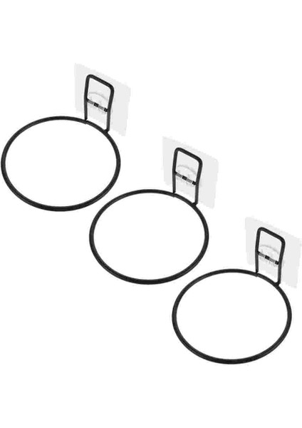 Siyah 12.5X12.5X7 cm Duvar Halka Kase Tutucu Monte Besleyici Pot Askısı Köpek Pet Ekici Braketi Dağı Asılı Bitki Çiçek Rafı Gıda Kedi Metal Su (Yurt Dışından) modelleri