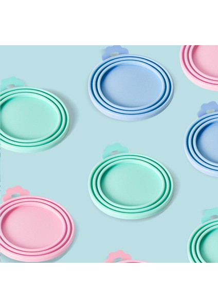 Pembe Kaşık Taşınabilir Silikon Köpek Konserve Kapakları Gıda Mühürleyen Kapaklar Kedi Maması Depolama Taze Tutma Öğesi Yeniden Kullanılabilir Kapak Evcil Köpek Aksesuarları (Yurt Dışından) indirimleri