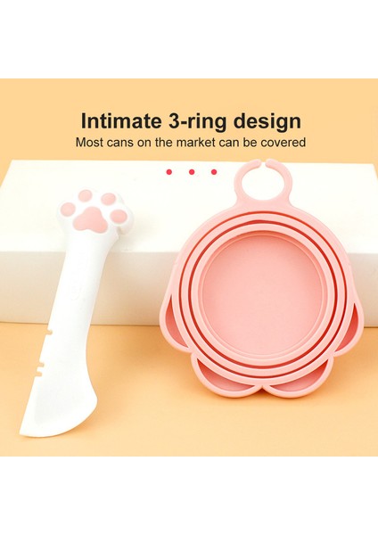 Gri Konserve Kapak Çok Fonksiyonlu Pet Konserve Kaşık Kavanoz Açacağı Köpek Besleme Karıştırma Islak Kuru Kepçe Kedi Köpek Aksesuarları Besleyici Kürek Evcil Hayvanlar Sofra (Yurt Dışından) fırsatları