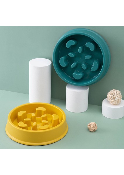 Derin Yeşil Pet Besleyici Köpek Yavaş Yiyecek Kasesi Köpek Boğulma Önleyici Besleyici Kaymaz Anti Boğulma Yiyecek Kasesi Köpek Kedi Pet Malzemeleri (Yurt Dışından) indirimleri