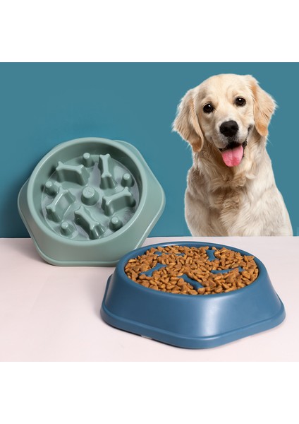 07 Pet Köpek Kase Köpek Yavaş Besleyici Kase Yavru Kedi Yavaş Yemek Kase Anti-Gulping Yemek Tabağı Besleme Köpek Kedi Mama Kasesi Evcil Hayvan Malzemeleri (Yurt Dışından)