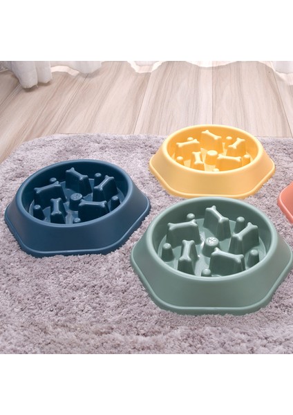 07 Pet Köpek Kase Köpek Yavaş Besleyici Kase Yavru Kedi Yavaş Yemek Kase Anti-Gulping Yemek Tabağı Besleme Köpek Kedi Mama Kasesi Evcil Hayvan Malzemeleri (Yurt Dışından) indirimleri
