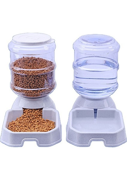 Pembe Besleyici 3.8 L Otomatik Köpek Besleyici Suluk Yüksek Kapasiteli Pet Yiyecek Kasesi Yerçekimi Su Sebili Evcil Hayvan Mama Kabı Köpekler Kediler Için Köpek Aksesuarları (Yurt Dışından) indirimleri