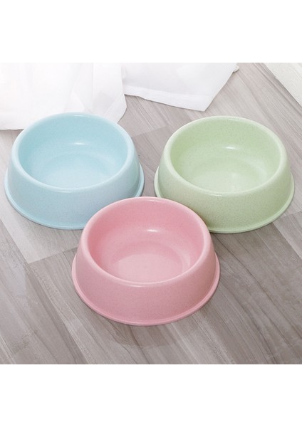 Mavi S Pet Köpek Mama Kasesi Kedi Su Besleme Kasesi Dayanıklı Kalınlaşmak Plastik Buğday Sapı Besleyici Kaseler Küçük Orta Köpekler Için Yavru Ürünleri (Yurt Dışından)