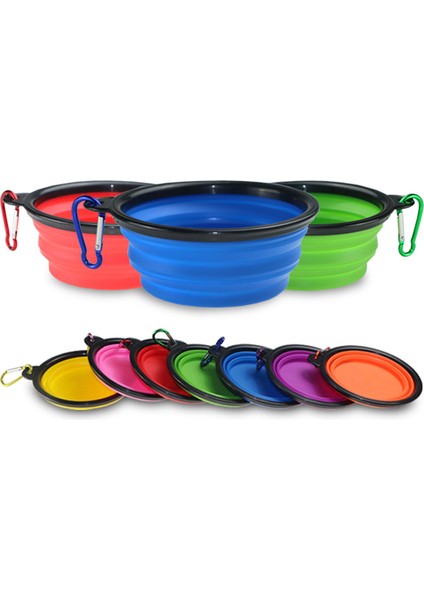 Pembe Ücretsiz Boyut Silikon Katlanabilir Katlanabilir Köpek Kase Şeker Renk Açık Seyahat Taşınabilir Köpek Maması Kabı Su Besleyici Bulaşık Besleme Kasesi (Yurt Dışından) fiyatları