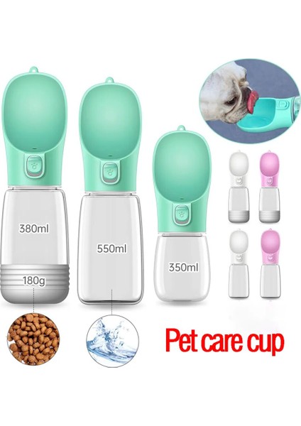 550ML Pembe Taşınabilir Su Şişesi Köpekler Için Yavru Içme Suyu Şişesi Seyahat Evcil Hayvan Tiryakisi Sızdırmaz Köpek Kase Gıda Kapları Köpek Aksesuarları Evcil Hayvanlar (Yurt Dışından) fiyatları