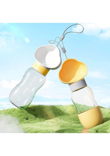 350ML Beyaz Taşınabilir Köpek Su Şişesi Besleyici Küçük Büyük Köpekler Için Pet Tiryakisi Kase Yavru Kedi Açık Seyahat Içme Chihuahua Aksesuarları (Yurt Dışından) modelleri