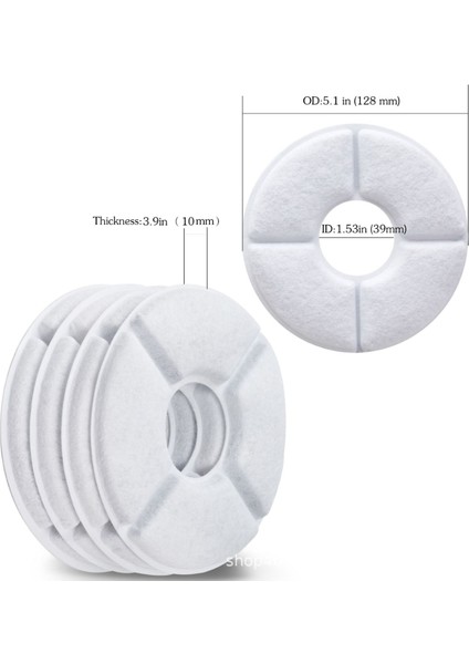 B-4 Adet Içme Çeşmesi Yedek Filtre Köpek Kedi Için 4/8/12 Adet Aktif Karbon Kömür Filtreleri Otomatik Su Sebili Evcil Hayvan Ürünleri (Yurt Dışından) modelleri