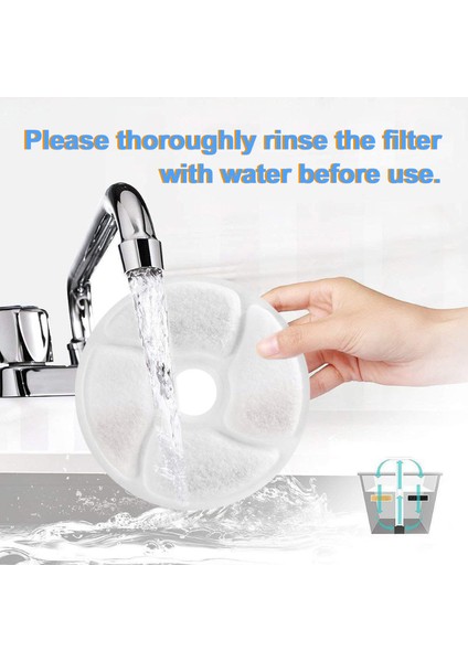 B-4 Adet Içme Çeşmesi Yedek Filtre Köpek Kedi Için 4/8/12 Adet Aktif Karbon Kömür Filtreleri Otomatik Su Sebili Evcil Hayvan Ürünleri (Yurt Dışından) indirimleri