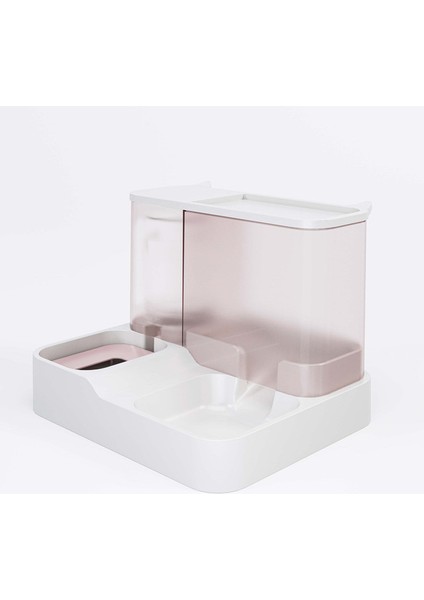 Pembe 31X23X25 cm Büyük Kapasiteli Kediler Otomatik Besleyici Su Sebili Islak ve Kuru Ayırma Köpekler Gıda Kabı Içme Suyu Kase Evcil Hayvan Malzemeleri (Yurt Dışından)