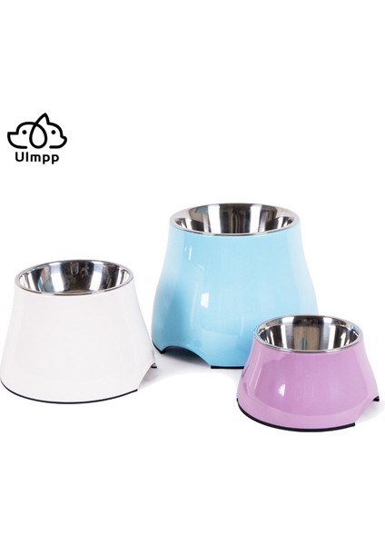 Beyaz S 12X8.5X16CM Ulmpp Köpek Kasesi Paslanmaz Çelik Yükseltilmiş Düz Renk Pet Besleme Besleyici Köpek Içecek Su Maması Yükseltme Tabağı Köpek Malzemeleri Evcil Hayvan Ürünleri (Yurt Dışından) fiyatları