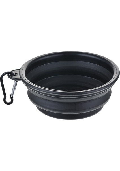 G Silikon Köpek Besleyici Kase Karabina ile Katlanır Kedi Kase Seyahat Köpek Besleme Malzemeleri Gıda Su Deposu Evcil Hayvan Aksesuarları Için (Yurt Dışından)