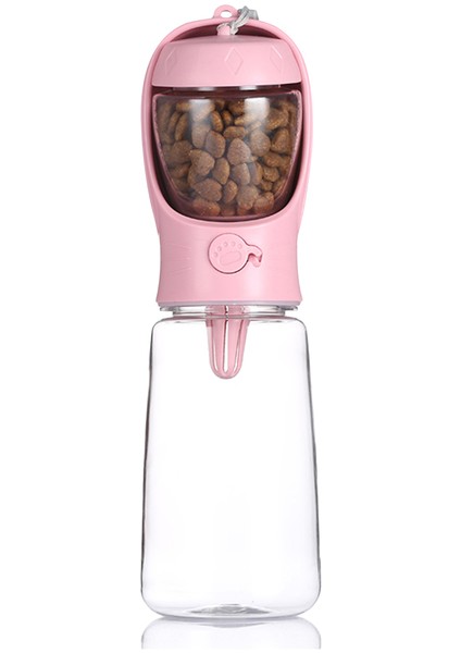 Pink1 550 ml Küçük Büyük Köpekler Için Taşınabilir Köpek Su Şişesi Kase Açık Yürüyüş Köpek Pet Seyahat Su Şişesi Kedi Suluk Pet Malzemeleri (Yurt Dışından)