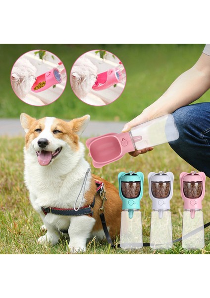 Pink1 550 ml Küçük Büyük Köpekler Için Taşınabilir Köpek Su Şişesi Kase Açık Yürüyüş Köpek Pet Seyahat Su Şişesi Kedi Suluk Pet Malzemeleri (Yurt Dışından) fiyatları