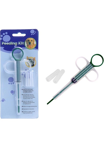 Yeşil Kedi Hap Şırınga Silikon Tablet Dağıtıcı Köpekler Için Piller Shooter Besleyici Yavru Köpekler ve Küçük Hayvanlar Için Gıda Besleme Aracı (Yurt Dışından) indirimleri