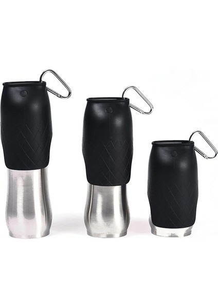 Siyah 2 350 ml Ulmpp Paslanmaz Çelik Su Sebili Seyahat Pet Kedi Taşınabilir Su Şişesi Açık Küçük Büyük Köpek Için Yürüyüş Içme Çeşmesi (Yurt Dışından) modelleri