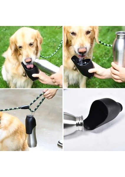 Siyah 2 350 ml Ulmpp Paslanmaz Çelik Su Sebili Seyahat Pet Kedi Taşınabilir Su Şişesi Açık Küçük Büyük Köpek Için Yürüyüş Içme Çeşmesi (Yurt Dışından) fırsatları