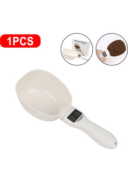 1 Adet Kaşık Ölçeği Evcil Hayvan Gıda Tartı Kaşık Ölçeği Elektronik Ölçme Aracı Köpek Kedi Besleme Kase Ölçme Kaşığı Mutfak Terazisi LCD Dijital Ekran (Yurt Dışından)