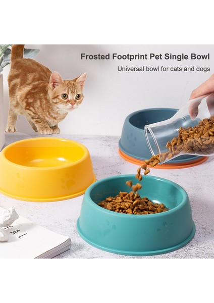 Sarı L Pet Tek Kase Pp Buzlu Ayak Izi Köpek Tiryakisi Besleyici Catdog Mama Kaseleri Hafif Kaymaz Besleme Tabağı Evcil Hayvan Aksesuarları (Yurt Dışından) fiyatları