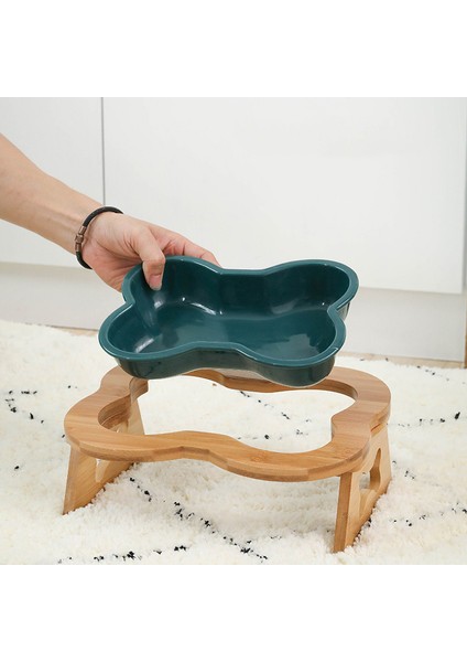 Beyaz Bir Boyut Köpek Kase Devrilme Önleyici Kemik Şekli Kase Seramik Büyük Köpek Maması Kase Besleme Sevimli Koruma Servikal Omurga Tek ve Çift Kase (Yurt Dışından) fırsatları