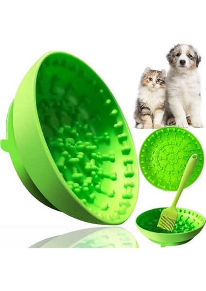 Atuban Köpek Kasesicat-Köpekler Için Dikkat Dağıtma Matı Büyük ve Yavru Köpekler Için Emme-Yalama Kasesi-Kedi Yalama Matı (Yurt Dışından)
